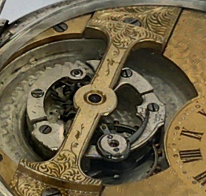 Courvoisier Freres  - Silber Savonette Taschenuhr - MOBILIS - seltens "Volks"Tourbillon - Schweiz omkring 1906