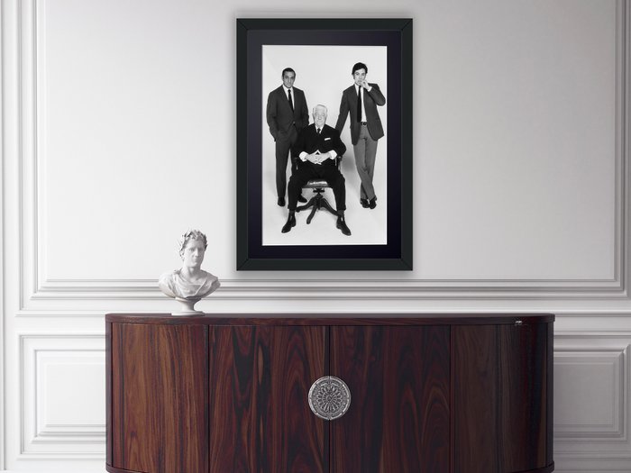 Le clan des Siciliens (1969) - Alain Delon   Jean Gabin  Lino Ventura - Fine Art Photography - Luxury Wooden Framed 70X50 cm - Limited Edition Nr 01 of 30 - Serial ID 17198 - Original Certificate (COA), Hologram Logo Editor and QR Code - 100% New items.