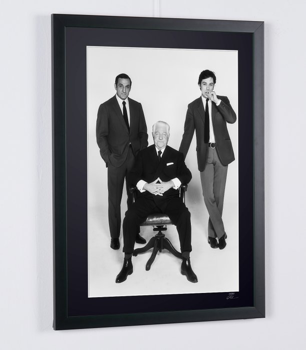 Le clan des Siciliens (1969) - Alain Delon   Jean Gabin  Lino Ventura - Fine Art Photography - Luxury Wooden Framed 70X50 cm - Limited Edition Nr 01 of 30 - Serial ID 17198 - Original Certificate (COA), Hologram Logo Editor and QR Code - 100% New items.