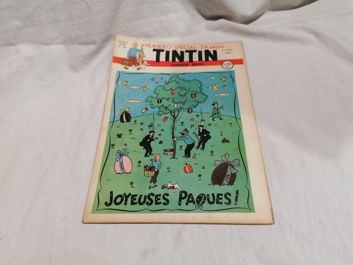 Tintin (magazine) - 5 Numéros de 1947 avec couverture Tintin - 5 Album - Første udgave