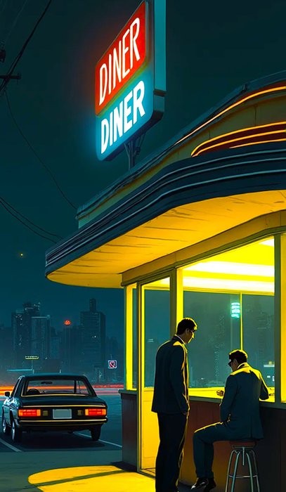 RINGER - Hommage à Hopper "Nighthawks" #6 (XXL)