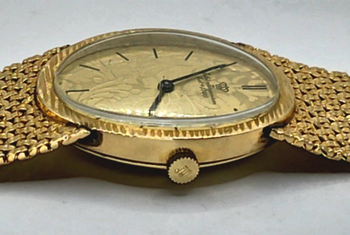 Jules Jürgensen - 14Kt Schmuckuhr - 14 K Goldband - Prunkziffernblatt - Kal. ETA 2512 - Unisex - Schweiz omkring 1970