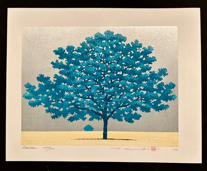 Tree series: "Blue Tree" - Limited edition 305/500 - 2008 - NO RESERVE - Hajime Namiki 並木 (b 1948) - Japan