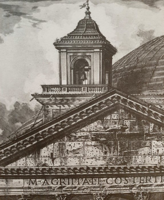 Giovanni Battista Piranesi (1720-1778) , after - Veduta del Pantheon d'Agrippa oggi Chiesa di S. Maria ad Martyres