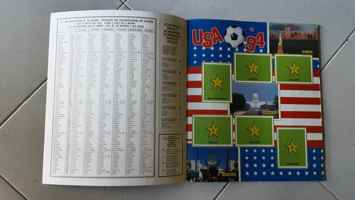 Panini - USA 94 World Cup, Edizione Seca Belgio - 1 Empty Album