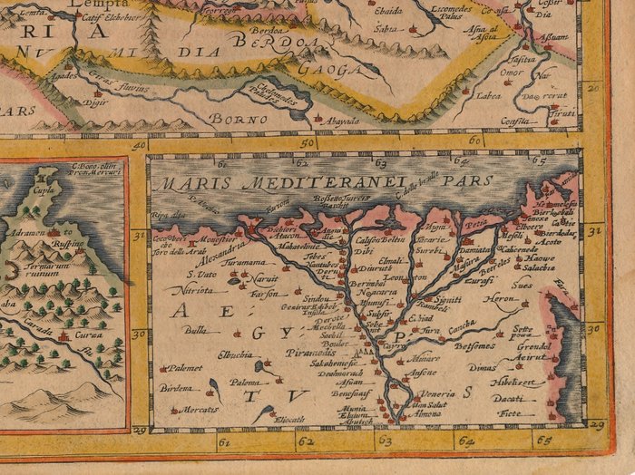 Noord-Afrika - Marokko / Middelhavet / Nilen / Malta; Petrus Kaerius / J.E. Cloppenburgh - Barbaria - 1632