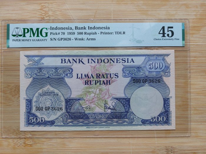 Indonesien. - 500 Rupiah 1952 - Pick 70  (Ingen mindstepris)