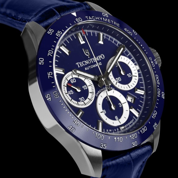 Tecnotempo - "Chrono Round" - Designed and Assembled in Italy - Swiss Movt - Limited Edition - - TT200ROPBL - Mænd - 2011-nu