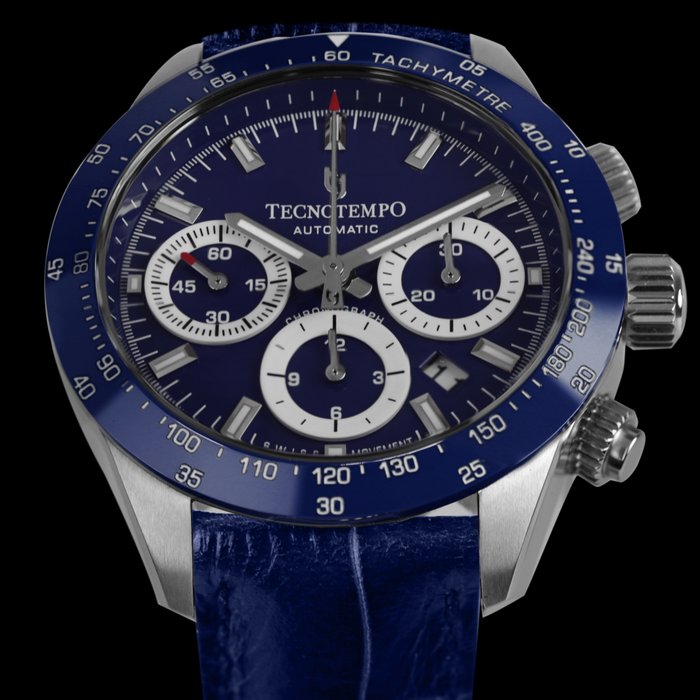 Tecnotempo - "Chrono Round" - Designed and Assembled in Italy - Swiss Movt - Limited Edition - - TT200ROPBL - Mænd - 2011-nu