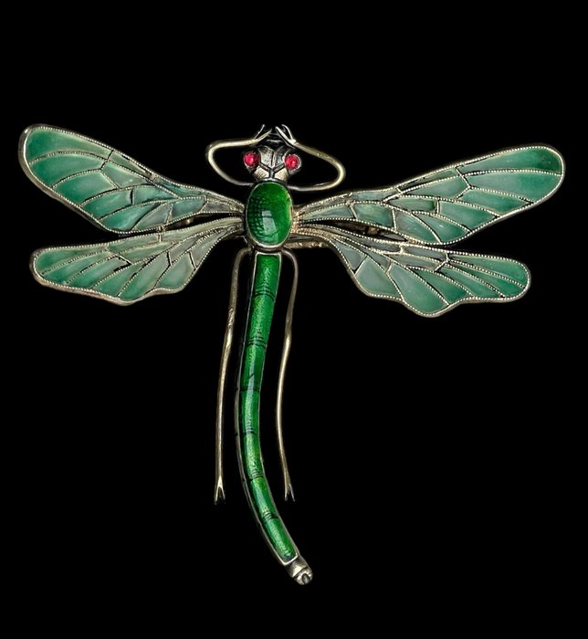 Sølv - Broche - H Levinger Art Nouveau