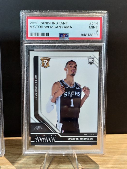 2023/24 Panini Instant Victor Wembanyama NBA Debut - Rookie of the Year PSA 9 - 2 Graded card