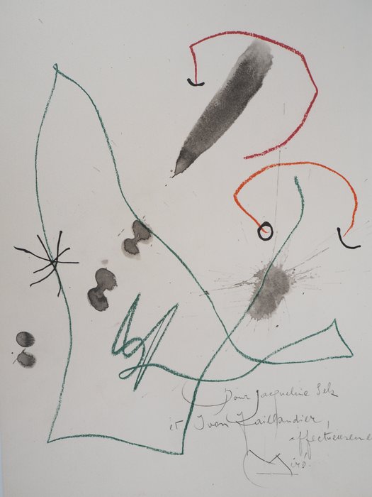 Joan Miro (1893-1983) - Composition surréaliste