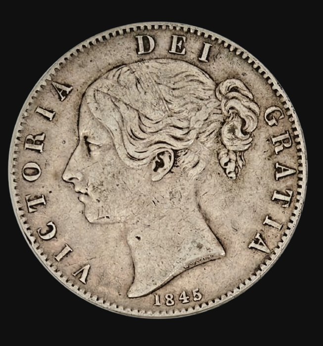 Storbritannien. Victoria (1837-1901). Crown 1845  (Ingen mindstepris)