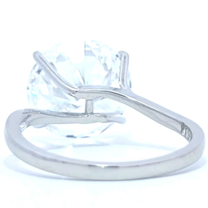 Ring Platin -  6.09ct. tw. Diamant (Laboratoriedyrket)