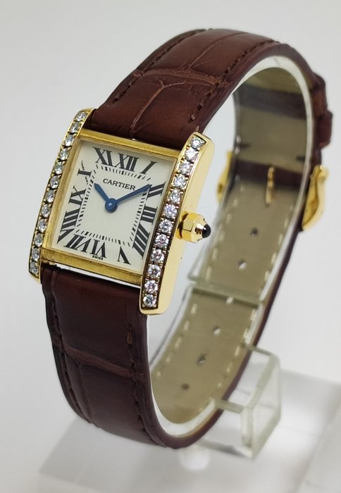 Cartier - Tank Française 18K Gold Diamond - Ref. 2385 - Kvinder - 2000-2010