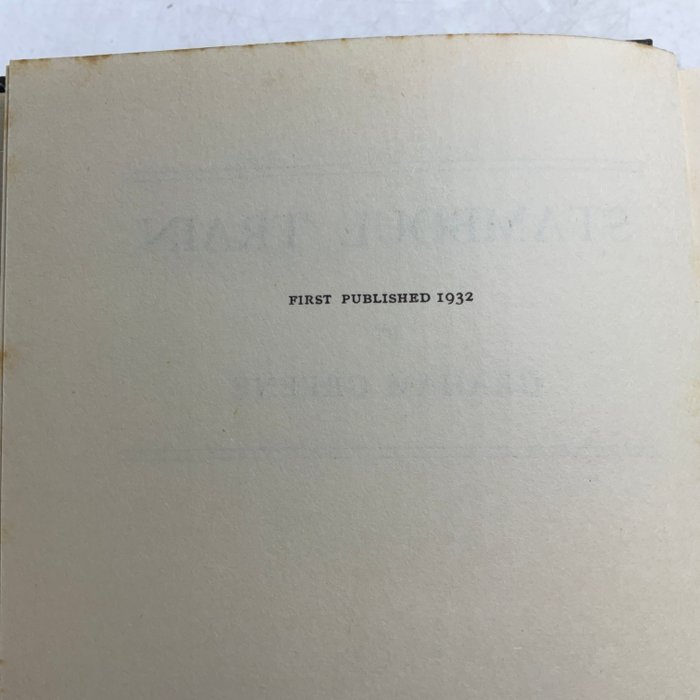 Graham Greene - Stamboul Train - 1932