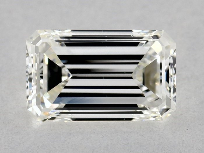 1 pcs Diamant  (Natur)  - 0.67 ct - Smaragd - H - VS2 - Gemological Institute of America (GIA)