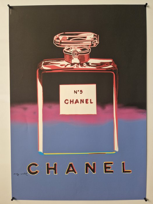 Andy Warhol (after) - Chanel N°5 - Nero/Viola - 1990‹erne