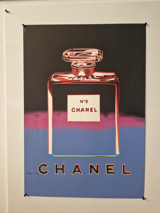 Andy Warhol (after) - Chanel N°5 - Nero/Viola - 1990‹erne