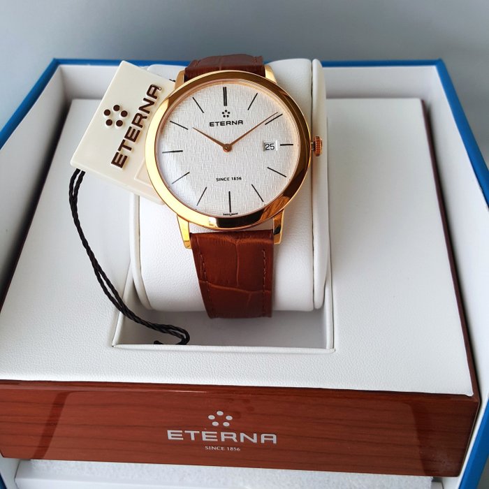 Eterna - Eternity - Swiss ETA - 18K Gold Parts - Special Dial - Mænd - Ny