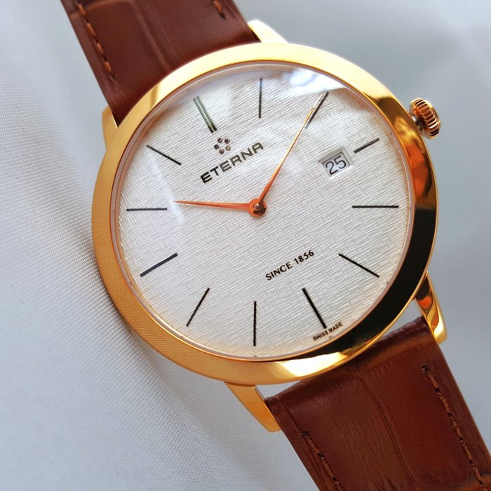 Eterna - Eternity - Swiss ETA - 18K Gold Parts - Special Dial - Mænd - Ny