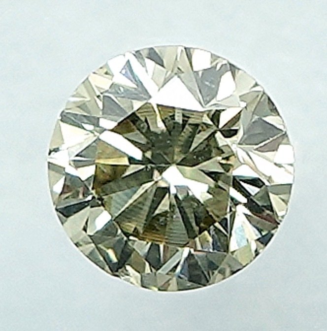 1 pcs Diamant  (Naturfarvet)  - 0.21 ct - Fancy light Grålig Gul - SI2 - International Gemological Institute (IGI)