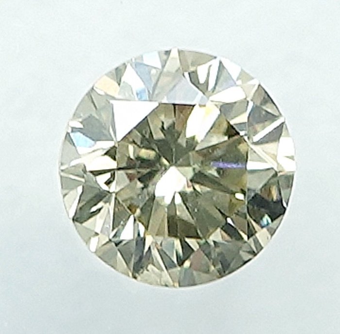 1 pcs Diamant  (Naturfarvet)  - 0.21 ct - Fancy light Grålig Gul - SI2 - International Gemological Institute (IGI)