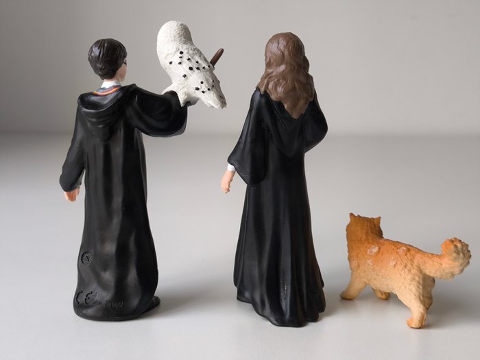 Temasamling - Harry Potter  Hedwig og Hermione Granger  Crookshanks - Schleich, Wizarding World