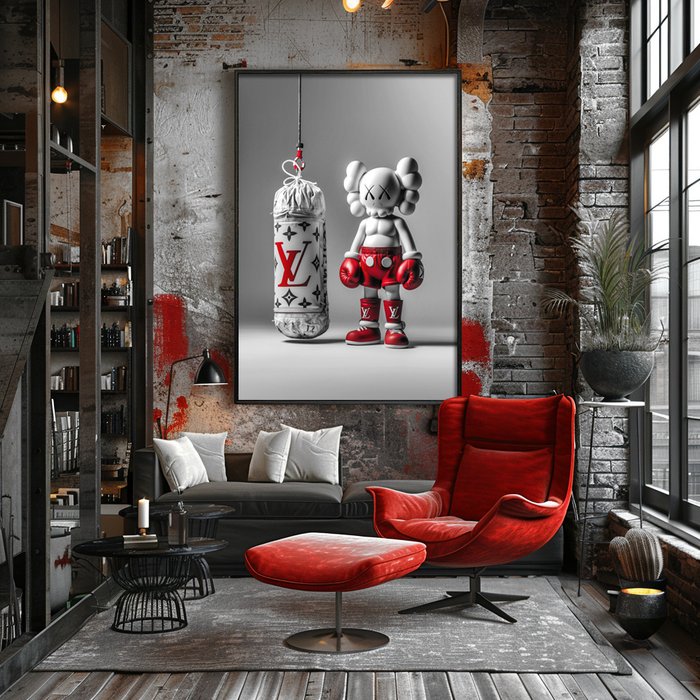 Artxlife - Red Kaws Vuitton Boxing [XXL]