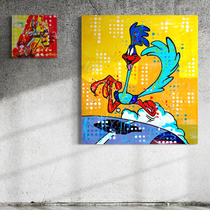 Moabit - Wile E. Coyote and the Road Runner X The Infinite Chase, Diptych XXL