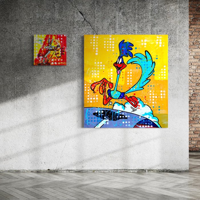 Moabit - Wile E. Coyote and the Road Runner X The Infinite Chase, Diptych XXL