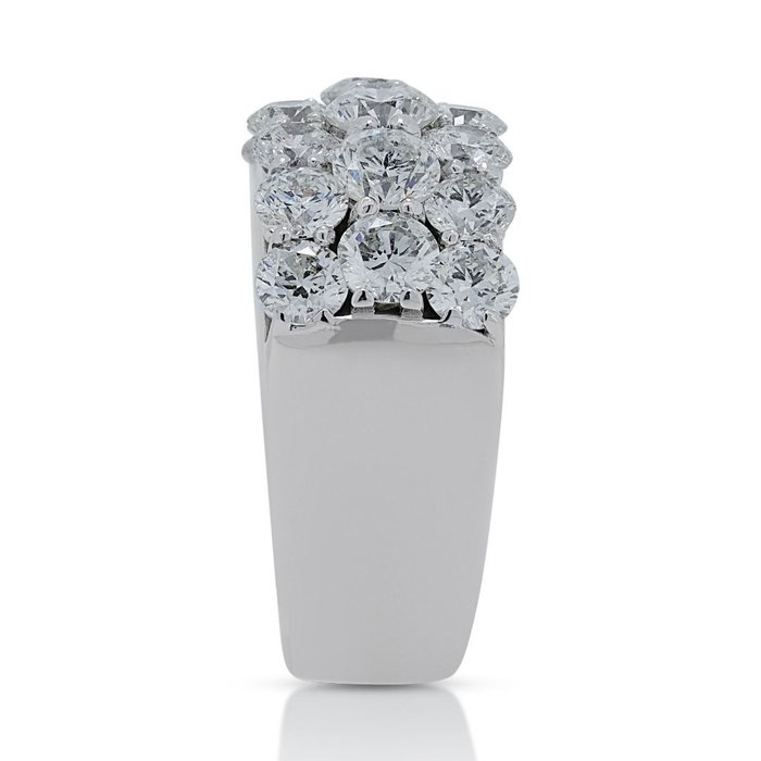 Ring - 14 karat Hvidguld -  192ct tw Diamant (Natur)  - Diamant