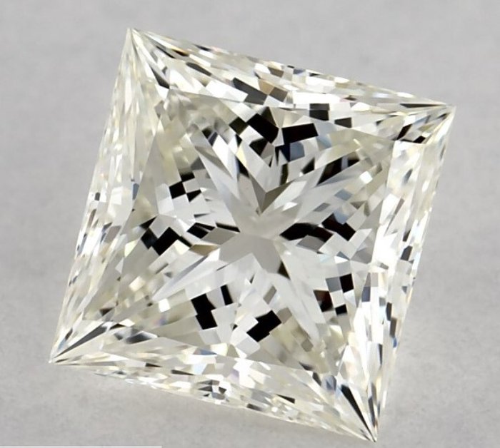 Ingen mindstepris - 1 pcs Diamant  (Natur)  - 0.70 ct - Kvadrat - L - SI2 - Gemological Institute of America (GIA)