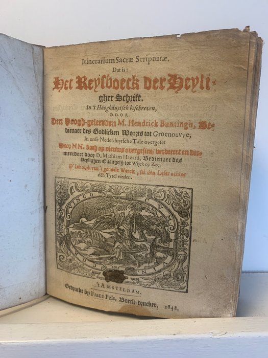 Heindrick Buenting of Buntingh - Zeldzaam Bijbels geografisch werk Dat is: Een Reys-Boeck der Heyligher Schrift - 1648