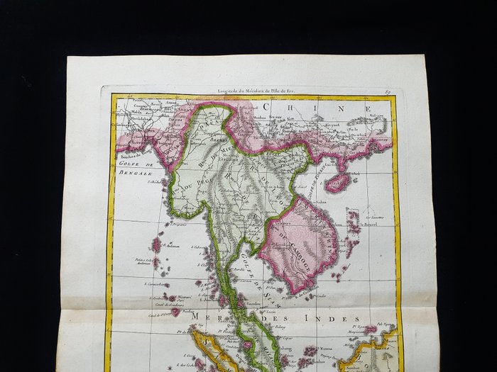 Asien - Østindien / Filippinerne / Borneo / Thailand / Taiwan / Vietnam / Malaysia; Desmarest  Bonne - La Presqu'Isle de l'Inde, au de la du Gange, avec l'Archipel des Indes (Partie Occidentale) - 1781-1800