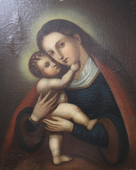 Europæisk skole (XVII) - Madonna mit Kind