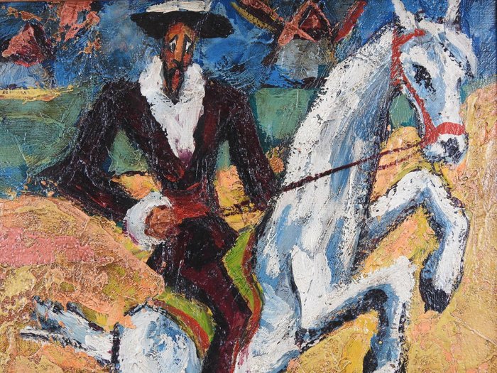 Henry Maurice D'Anty (1910-1998) - Don Quichotte - la charge