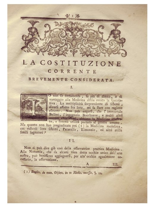 Orteschi Pietro. - Orteschi Epidemia di Morbillo a Venezia 1762 - 1762