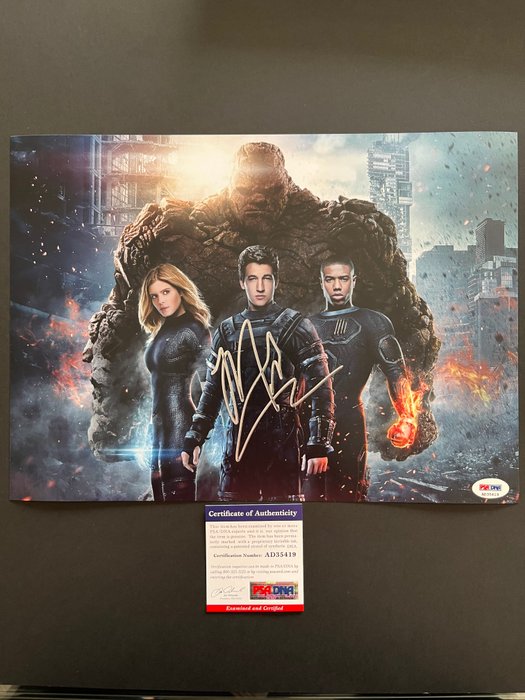 The Fantastic Four, Miles Teller - Signed in Person - with PSA/DNA Certificate - Autograph, photo - No Reserve!