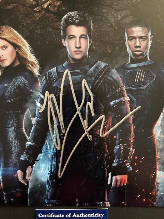 The Fantastic Four, Miles Teller - Signed in Person - with PSA/DNA Certificate - Autograph, photo - No Reserve!