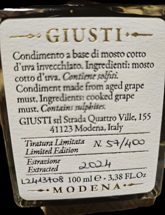 Giusti 100 Riserva - Balsamicoeddike - 1 - 100 ml