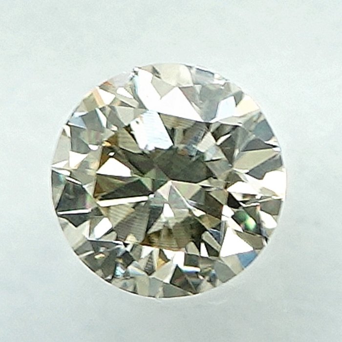 1 pcs Diamant  (Naturfarvet)  - 0.26 ct - Light Grålig Gul - VS2 - International Gemological Institute (IGI)