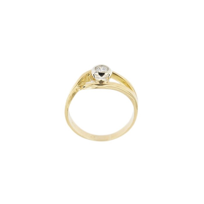 18 kraat Gulguld - Ring - 0.20 ct Diamanter