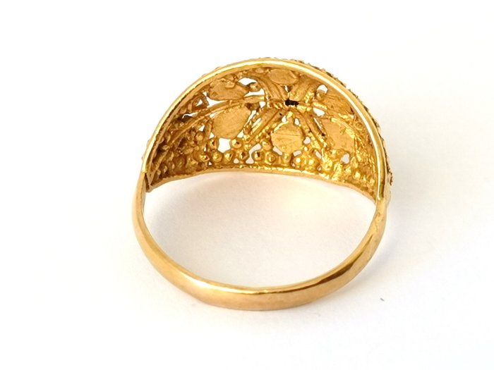 Statement-ring - 22 karat Gulguld Rubin