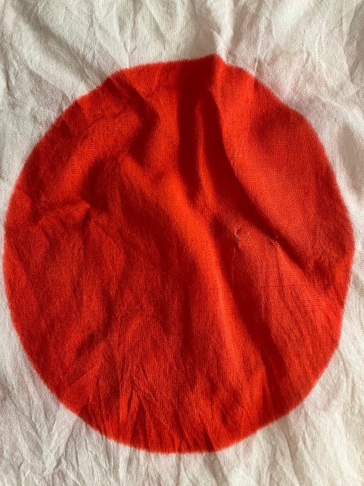 Old Silk Imperial Japanese Army - Rising Sun Hinomaru lille håndholdt flag - Hær/infanteri - Flag