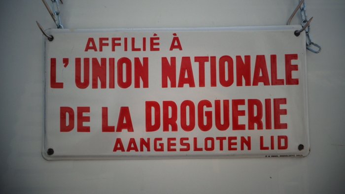 Affilie a L'Union Nationale de la Droguerie - Emaljeplade - Emalje