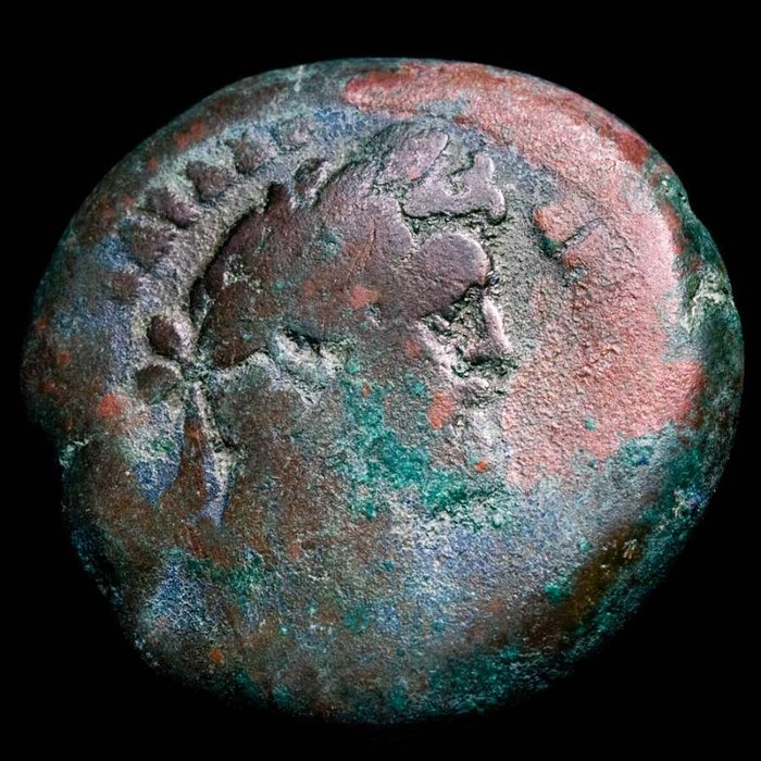 Egypten. Alexandria, Romarriket. Antoninus Pius (138-161.. Drachm - Dated in the year RY 18 (154 A.D.) - Radiate-headed and draped bust of Helios right.  (Ingen mindstepris)