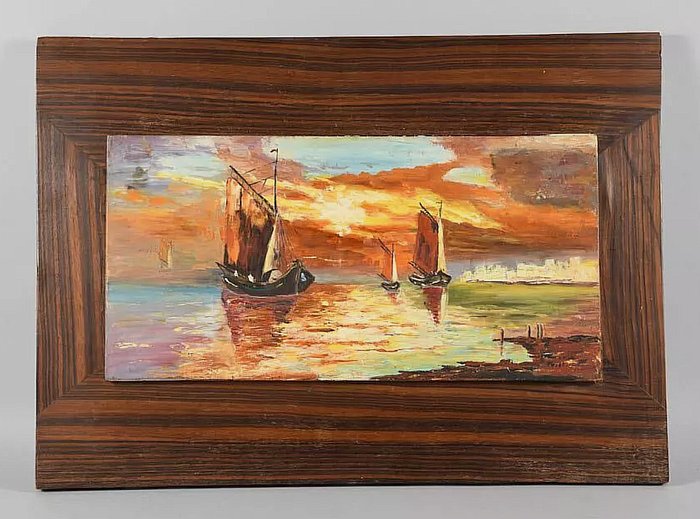 Julio Emmerich Forst (1898) - Venetian Sunset Scene  - NO RESERVE