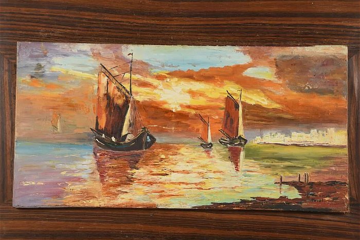 Julio Emmerich Forst (1898) - Venetian Sunset Scene  - NO RESERVE