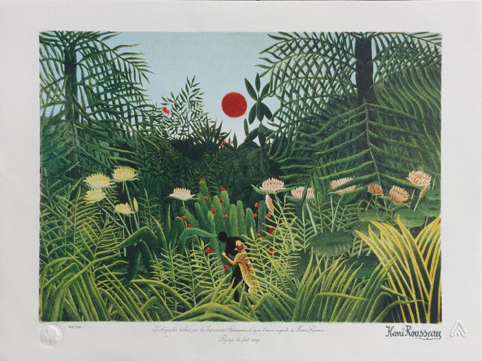 Henri Rousseau dit Le Douanier Rousseau (1844-1910) - Paysage de forêt vierge